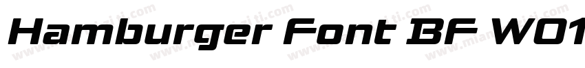 Hamburger Font BF W01 Regular字体转换